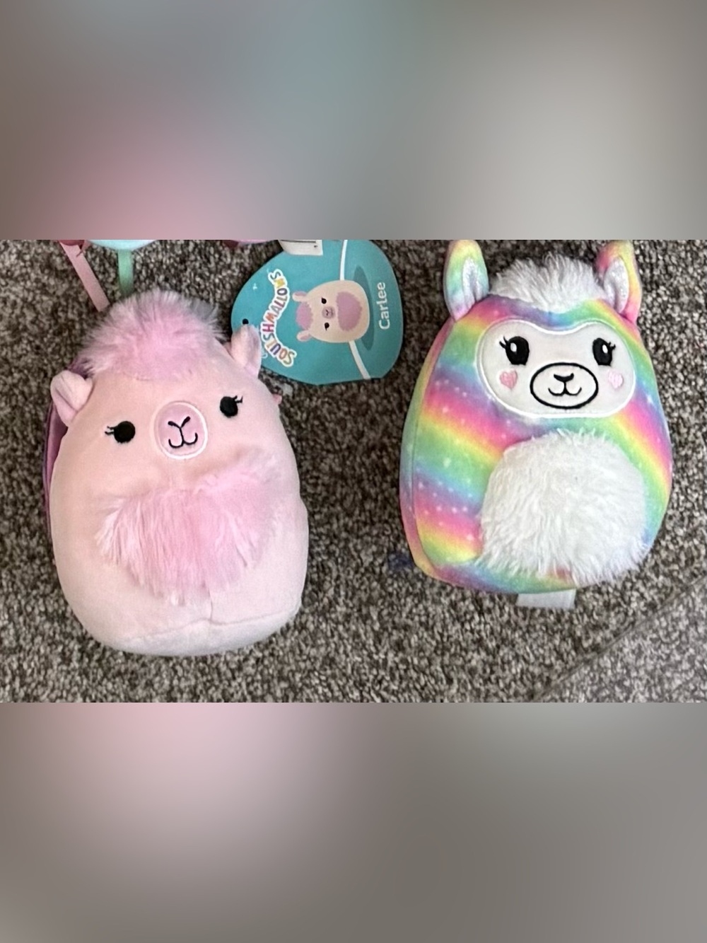 Squishmallows Carlee the Camel & Bailey the Llama Mini Plush Lot of 2 Washable